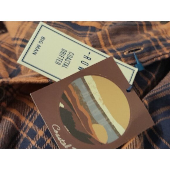 New Set Of 3 Mens Warm Casual Outdoor Chore Work Plaid Flannel Shirts 3XB/3XT - Picture 6 of 12